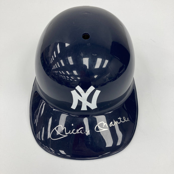 Mickey Mantle Signed New York Yankees Baseball Helmet Beckett COA