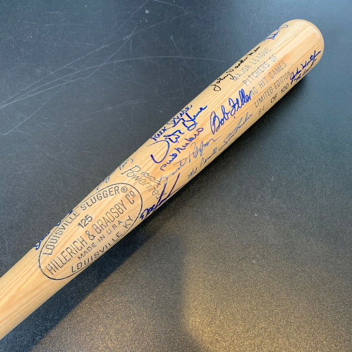 Beautiful Tom Seaver Bob Gibson Nolan Ryan No Hitter Pitchers Signed Bat JSA COA