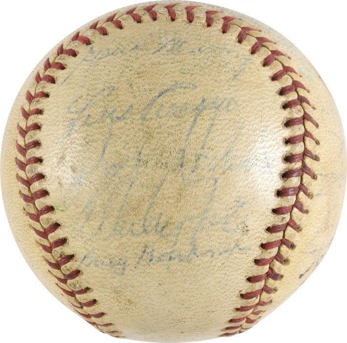 1961 New York Yankees W.S. Team Signed Game Used Baseball Mickey Mantle PSA DNA