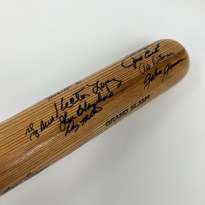 Yogi Berra Whitey Ford 1950's New York Yankees Legends Signed Baseball Bat JSA