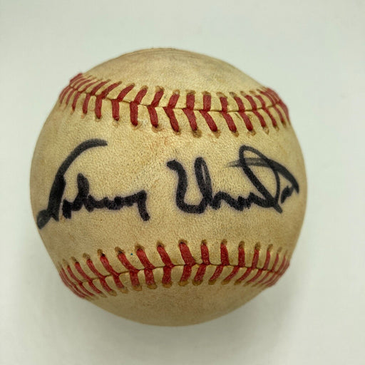 Johnny Unitas Signed Autographed Baseball Baltimore Colts NFL HOF JSA COA