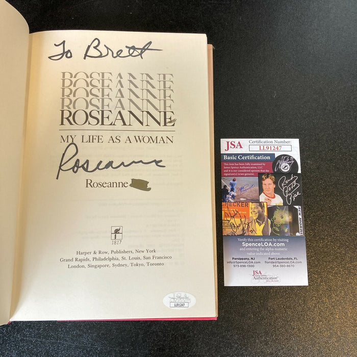 Roseanne Signed Autographed My Life As A Woman Book With JSA COA