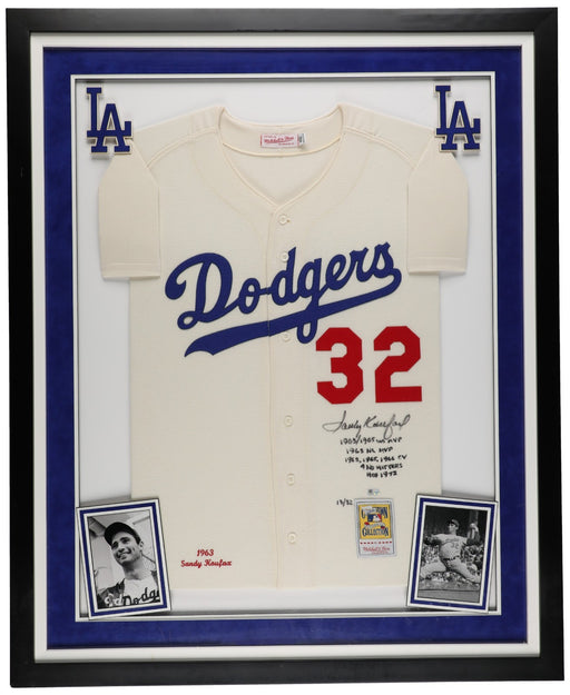 The Finest Sandy Koufax Signed Heavily Inscribed STATS Dodgers Jersey Fanatics