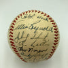 1952 New York Yankees World Series Champs Team Signed Baseball Mickey Mantle JSA