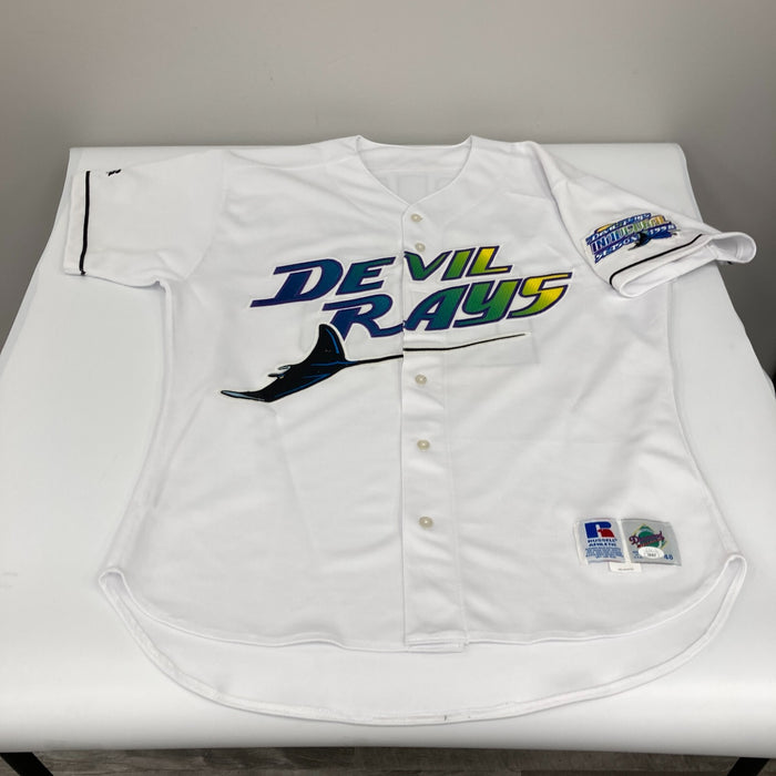 Fred McGriff Signed Game Issued Tampa Bay Devil Rays Russell Jersey JSA COA