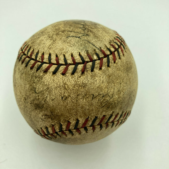 1930 Brooklyn Dodgers (Robins) Signed Game Used Baseball Babe Herman JSA COA