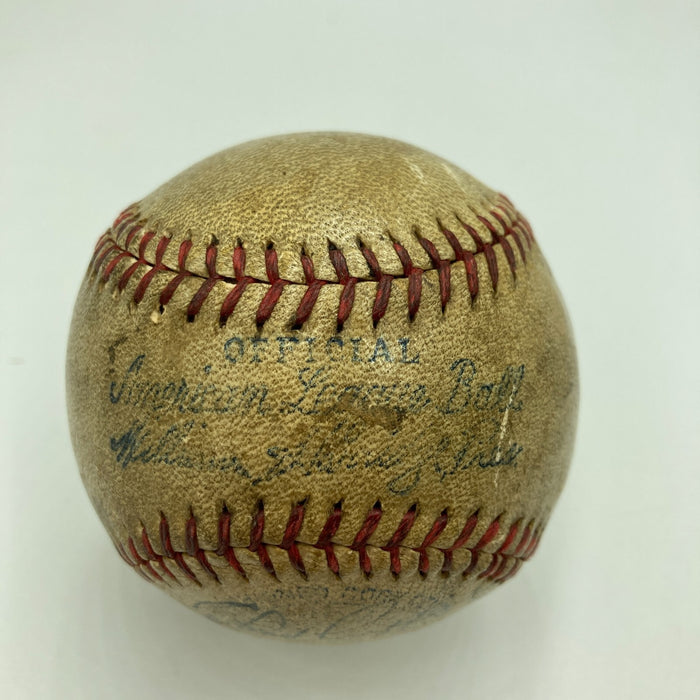 Lou Gehrig Sweet Spot 1935 New York Yankees Team Signed Baseball PSA DNA & JSA