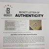 Incredible 1970's HOF Multi Signed Home Plate 67 Sigs Satchel Paige Beckett COA