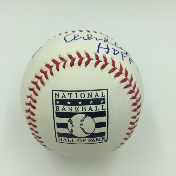 Orlando Cepeda Signed Heavily Inscribed Stat Baseball Hall Of Fame Logo JSA COA