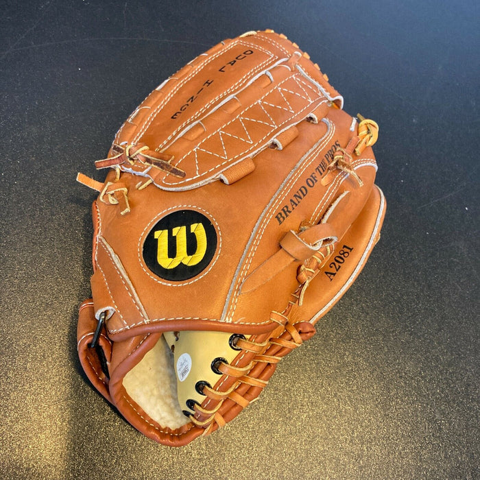 Willie Mays Signed Wilson Game Model Baseball Glove With JSA COA