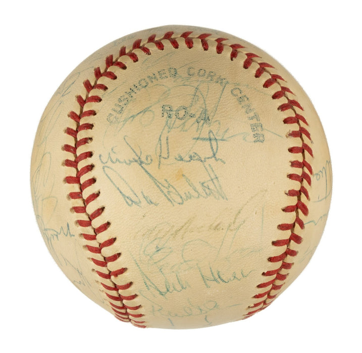1978 New York Yankees World Series Champs Team Signed Baseball JSA COA