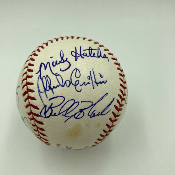 2002 Anaheim Angels World Series Champs Team Signed W.S. Baseball With JSA COA