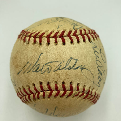 1975 Los Angeles Dodgers Team Signed Baseball Walt Alston Tommy Lasorda JSA COA