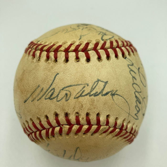 1975 Los Angeles Dodgers Team Signed Baseball Walt Alston Tommy Lasorda JSA COA