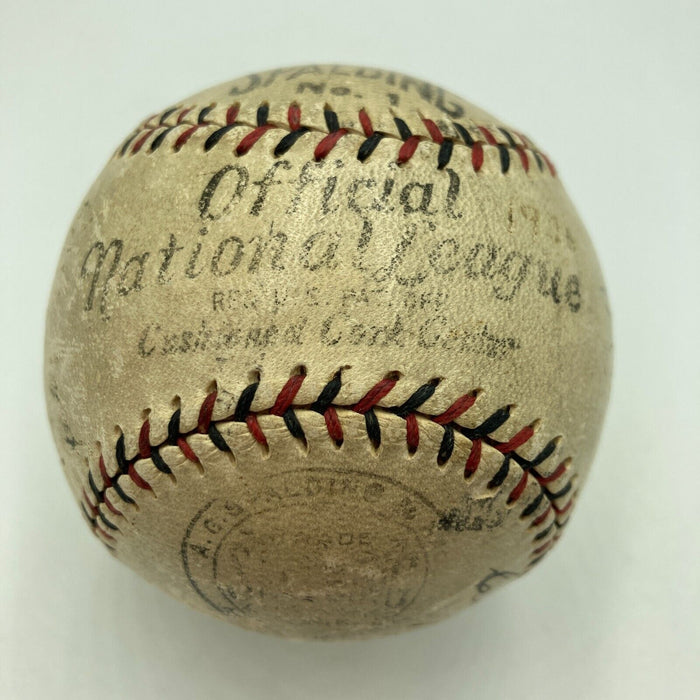 1923 Cincinnati Reds Team Signed Official National League Baseball Beckett COA