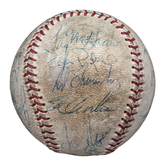 Vintage 1969 New York Mets WS Champs Team Signed Baseball Tom Seaver Beckett COA