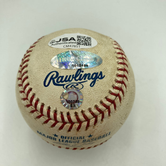 Joe Mauer Signed 2006 Playoff Clinching Game Used Baseball JSA COA & MLB