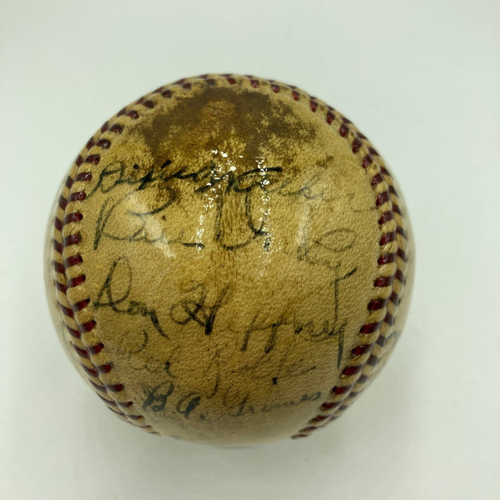 Babe Ruth & Lou Gehrig Sweet Spot 1934 Yankees Team Signed Baseball JSA COA