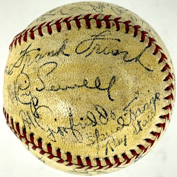 Honus Wagner 1945 Pittsburgh Pirates Team Signed National League Baseball BAS