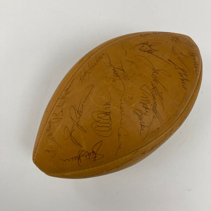 1974 Los Angeles Rams Team Signed Vintage Rawlings Football Beckett COA