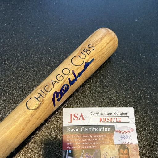 Bill Hands Signed 1960's Louisville Slugger Mini Baseball Bat Chicago Cubs JSA
