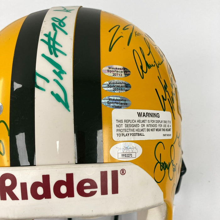 1996 Green Bay Packers Super Bowl Champs Team Signed Full Size Helmet JSA COA