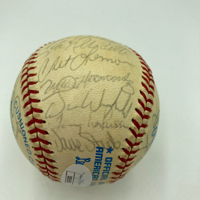 1984 All Star Game Team Signed Baseball Reggie Jackson Cal Ripken Jr. JSA COA