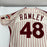 Willie Hernandez Shane Rawley Game Used Philadelphia Phillies Jersey MEARS A10