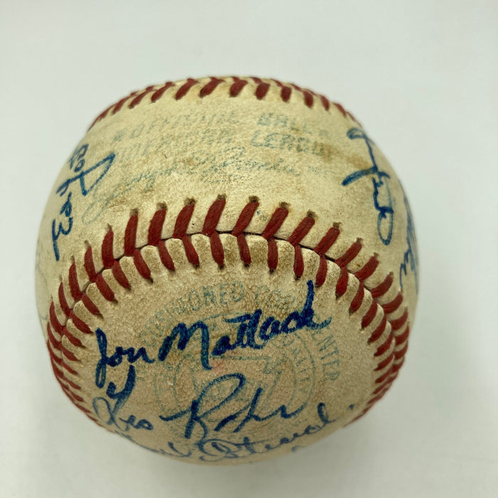 1969 New York Mets WS Champs Signed Baseball Gil Hodges Nolan Ryan Seaver JSA