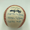 Bob Gibson Signed Heavily Inscribed Career STAT Baseball Reggie Jackson COA