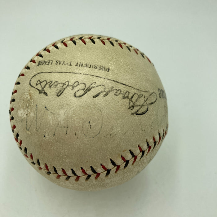 Rare Billy Sunday Signed 1925 American League Baseball Evangelist Beckett COA