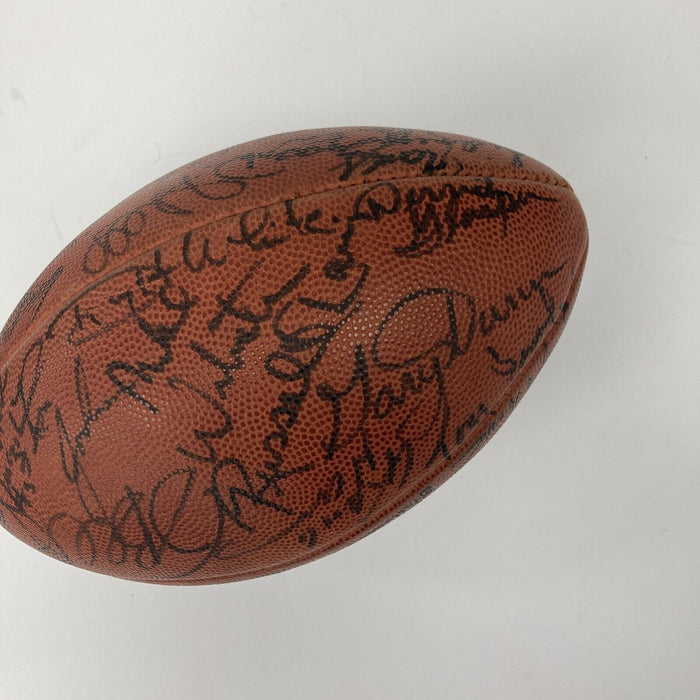 1979 Pittsburgh Steelers Super Bowl Champs Team Signed Game Used Football JSA