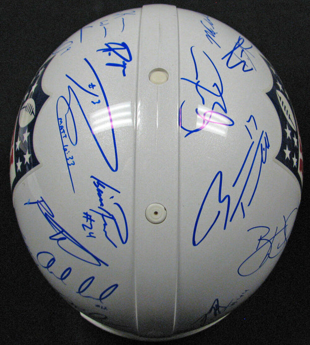 2012 NFL Draft Multi Signed Full Size Helmet (30) Andrew Luck Griffin PSA DNA