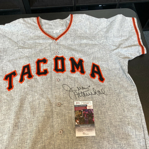 Juan Marichal Signed Authentic Tacoma Giants Minor League Jersey With JSA COA