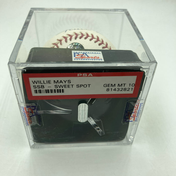 Willie Mays Signed Major League Baseball PSA DNA Graded 10 GEM MINT