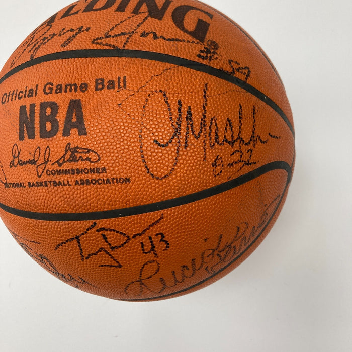 1993-94 Dallas Mavericks Team Signed Official NBA Game Issued Basketball