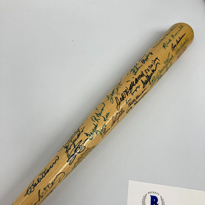 Mickey Mantle Ted Williams Hall Of Fame Multi Signed Bat 53 Sigs Beckett COA