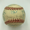 1961 New York Yankees World Series Champs Team Signed Baseball Mickey Mantle JSA