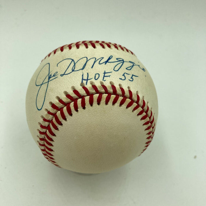 Beautiful Joe Dimaggio "Hall Of Fame 1955" Signed AL Baseball With PSA DNA COA