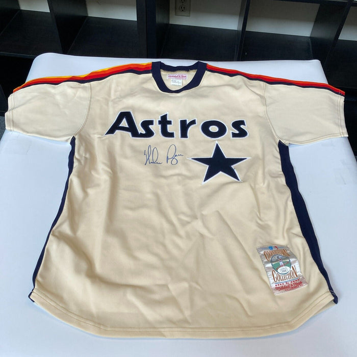 Nolan Ryan Signed Authentic Houston Astros Mitchell & Ness Jersey JSA COA