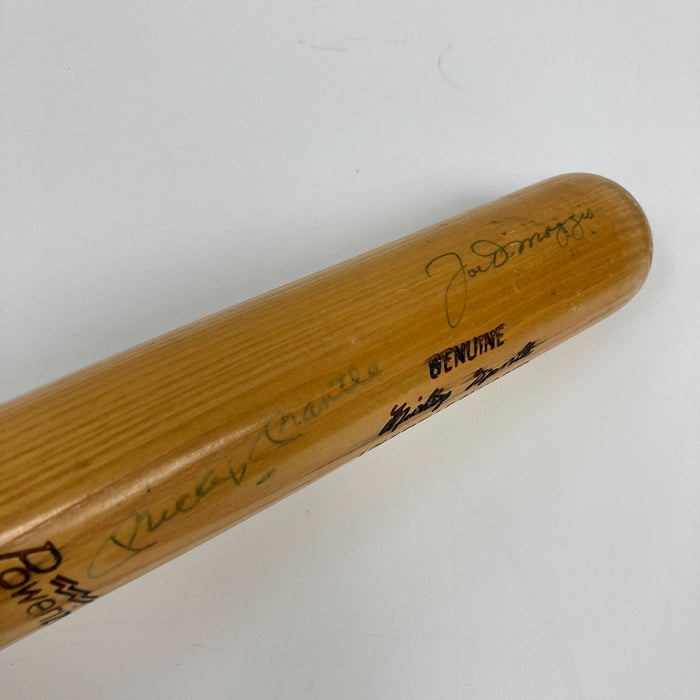 Mickey Mantle Joe Dimaggio Willie Mays Signed Autographed Baseball Bat Beckett