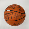 1997-98 Chicago Bulls NBA Champs Team Signed Game Basketball The Last Dance JSA