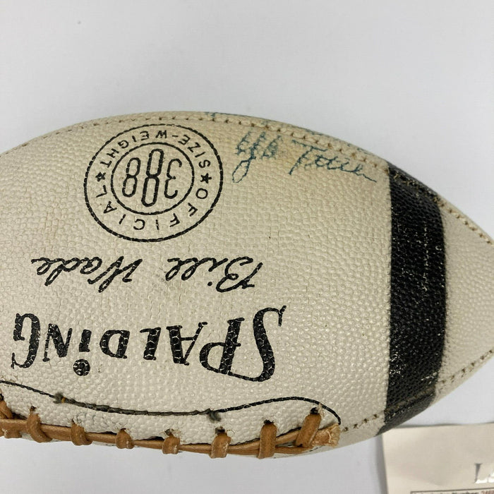1962 New York Giants Champs Team Signed Spalding Football 34 Sigs JSA COA