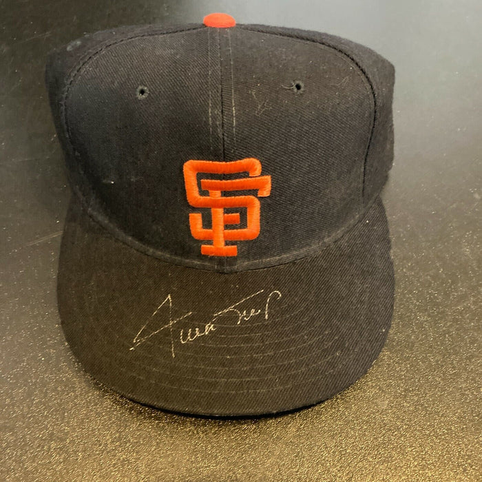 Willie Mays Signed Autographed San Francisco Giants Game Model Baseball Hat JSA
