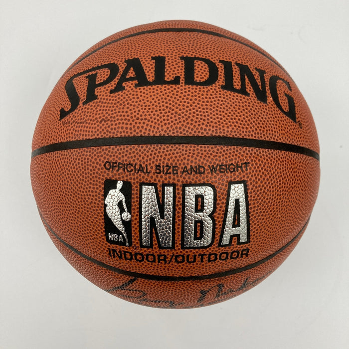 George Mikan Signed Spalding NBA Basketball JSA COA