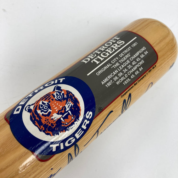 Detroit Tigers Hall Of Fame Legends Multi Signed Cooperstown Baseball Bat JSA