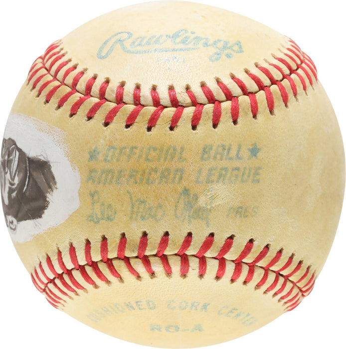 Satchel Paige Single Signed Vintage Official American League Baseball JSA COA