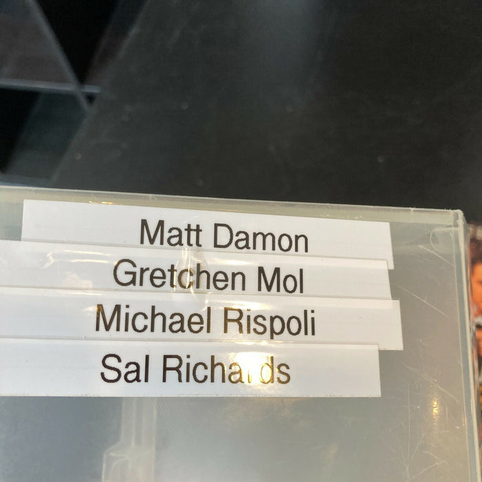 Matt Damon Gretchen Mol Rispoli Richards Rounders Cast Signed VHS Movie JSA
