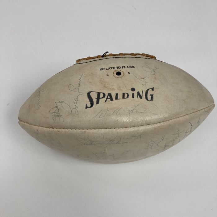 1966 Houston Oilers Team Signed Spalding Official AFL Football JSA COA 50+ Sigs