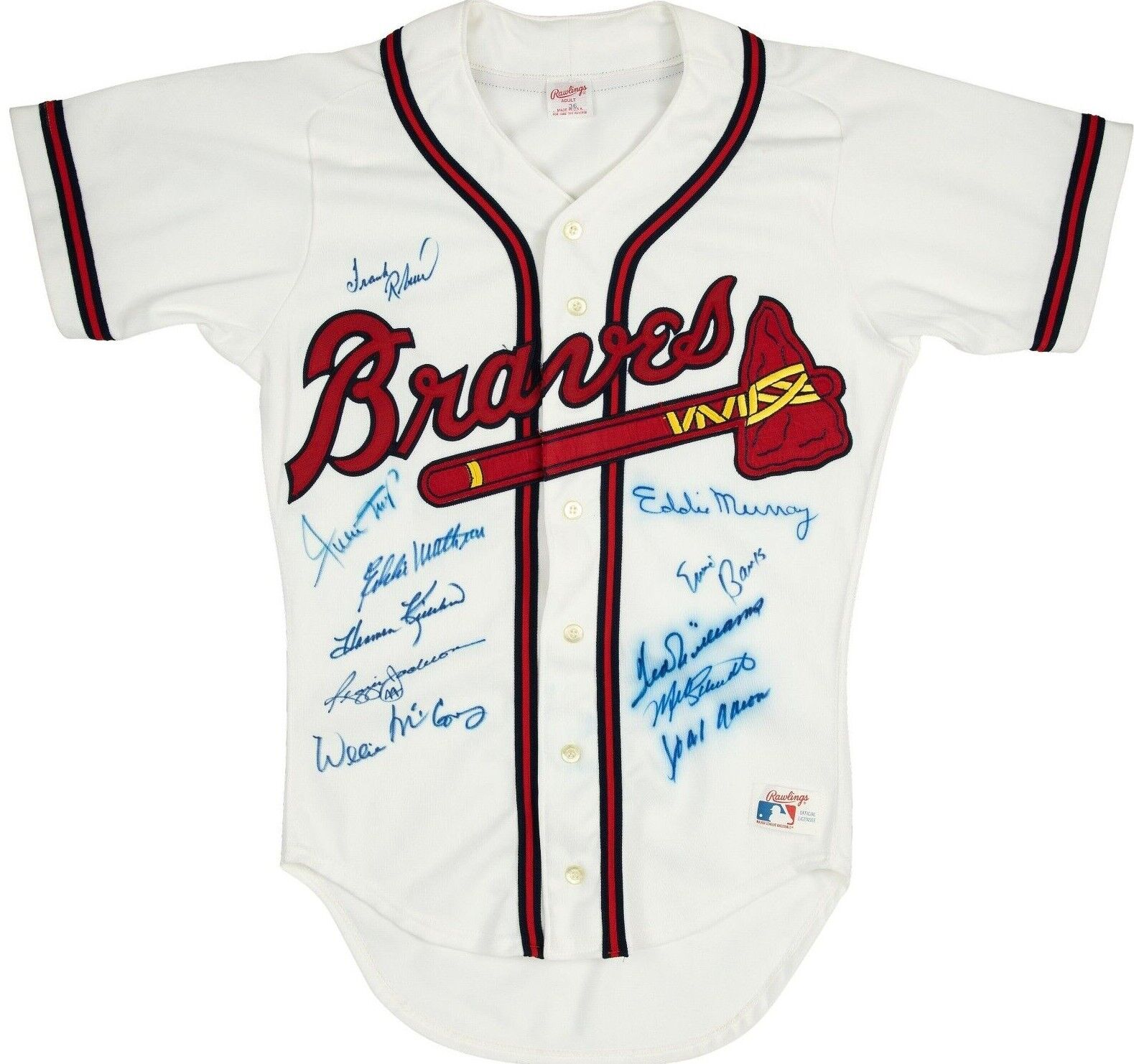 500 Home Run Club Signed Jersey Ted Williams Willie Mays Hank Aaron Beckett COA